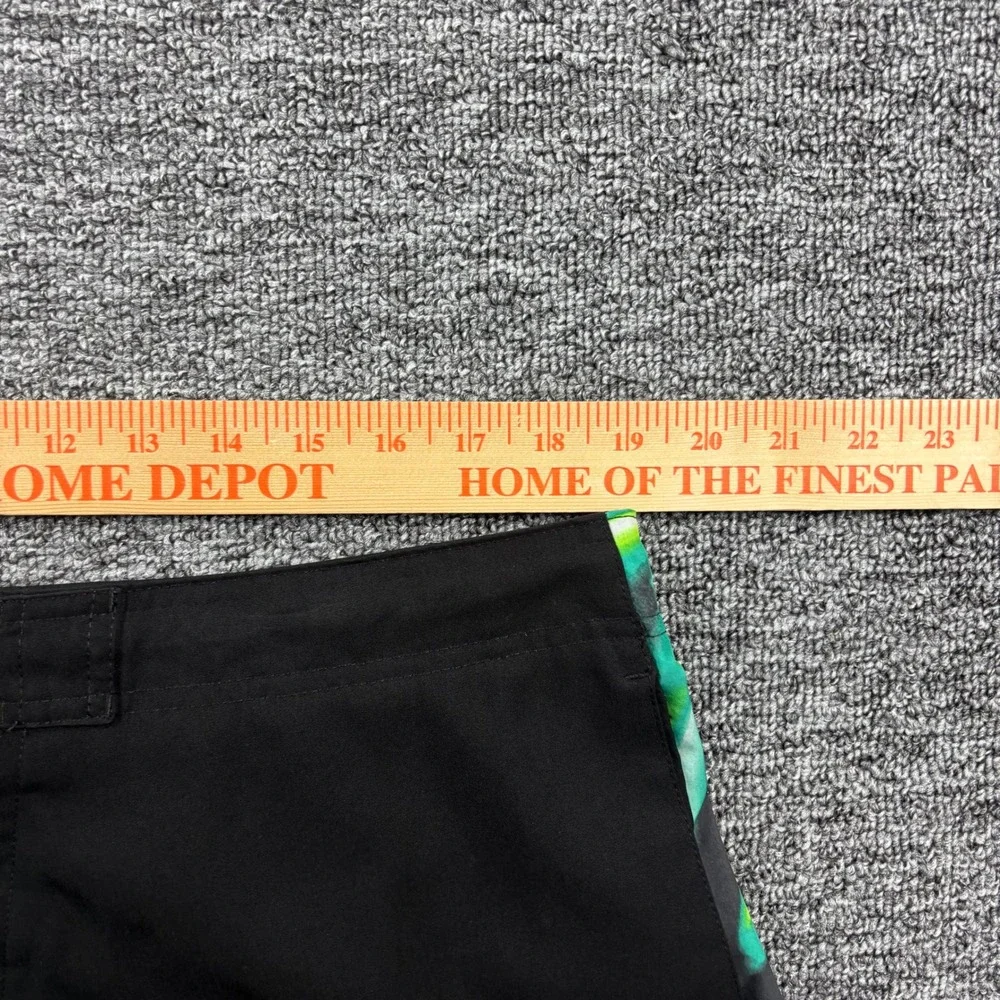 Y2K 2000s Nike Neon Board Shorts Black/Green Men's Size XXL